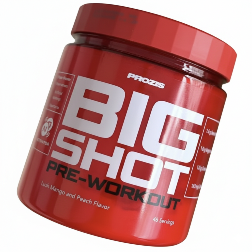 bote de BIG SHOT de Prozis  Preentreno 