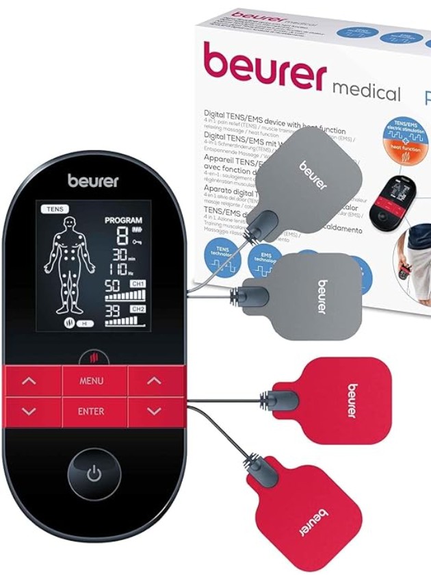 Beurer EM 49 alivio del dolor. barato, electro estimulador TENS/EMS y masaje.